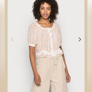 NWT Free People PERFECT DAY – Blouse – Pop Combo size S